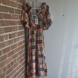 Zoco Floral Patchwork Dress Xxl